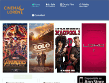 Tablet Screenshot of cinemaloren.com
